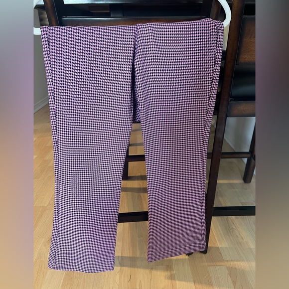 Zara houndstooth mini flare pant - Picture 2 of 7